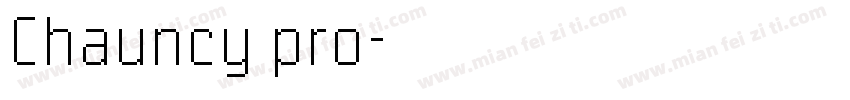 Chauncy pro字体转换